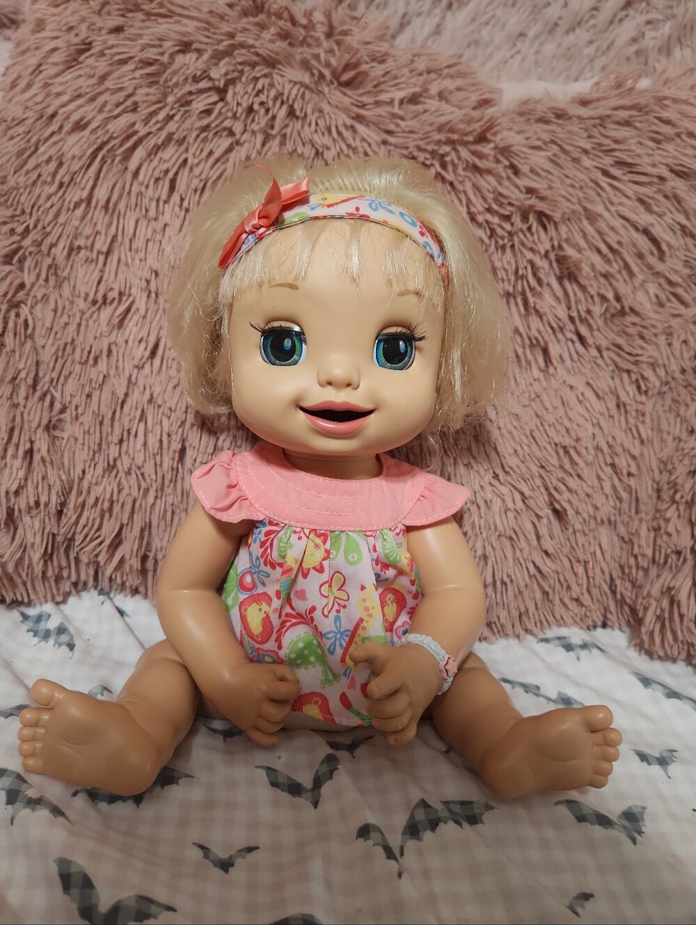 Rare 2007 Hasbro Baby Alive "Learns to Potty" interactive doll